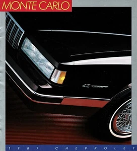 1987 Chevrolet Monte Carlo SS Sport Coupe SS Aero Coupe LS CL Sales Brochure - Picture 1 of 1