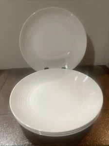 ROYAL DOULTON Gordon Ramsey MAZE WHITE - Lot of 4 DINNER PLATES - Picture 1 of 3