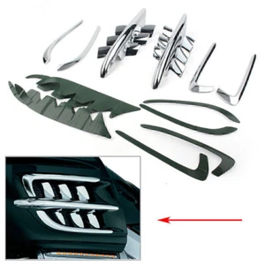 Für Honda Goldwing GL1800 2001-2011 Verkleidung Premier Shark Gills Set Chrom - Picture 1 of 12