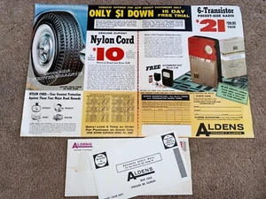 Rare 1960 Alden's Chicago sale mailer pamphlet for Melmac dinnerware Radio Tires - Picture 1 of 6