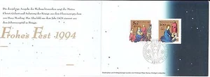 Germany 1994 FDC Christmas Paintings by Hans Memling Sc B773-774 Mi 1770-1771 - Picture 1 of 1