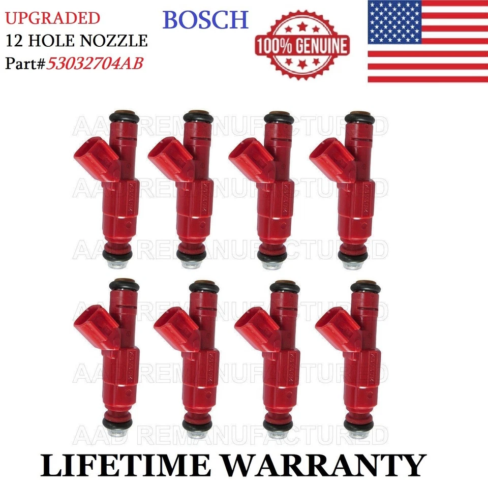 2001-2007 JEEP GRAND CHEROKEE 4.7L V8 UPGRADED 12 Hole Nozzle 8x Fuel Injector - Image 1 of 1