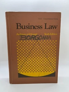 Business Law Tenth Edition Anderson And Kumpf Hardcover - Read Desc. - Picture 1 of 13