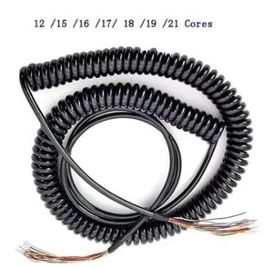 12-21 rdzeni sprężynowy kabel spiralny zwinięty kabel do ręcznego enkodera CNC - Zdjęcie 1 z 6