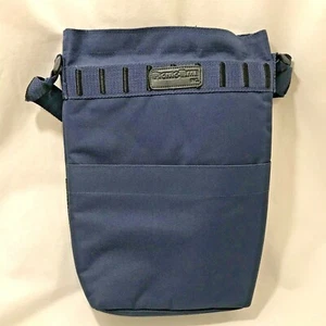 Goldman Sachs Picnic Time Bag Case Wooden Cheese Board Knife Corkscrew Blue - Picture 1 of 10