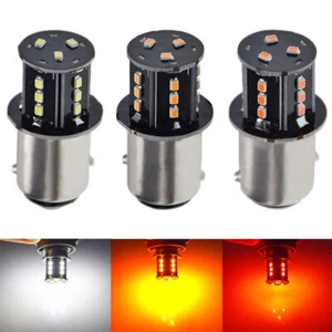2Pcs BAY15D P21/5W LED 1157 DC 6V/12V/24V Brake Light Taillight White Red Yellow - Picture 1 of 11