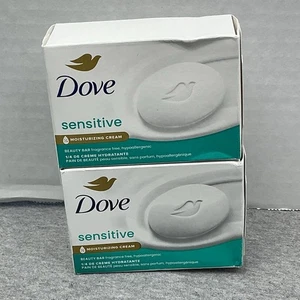 Paquete de 2 jabones en barra crema hidratante Dove Sensitive Skin 1/4 3,75 oz - Imagen 1 de 1