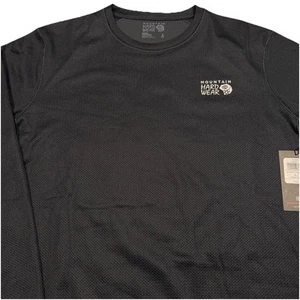 Mountain Hardwear Air Mesh Long Sleeve Crew Shirt Men’s Size Large Black - Picture 1 of 16