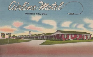 Airline Motel - Oklahoma City, OK - Highway 62 and 277 - Unused/Unposted - Bild 1 von 2