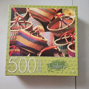 Cardinal Gallery 500 Piece Jigsaw Puzzle Woven Baskets Finished 24x18 - Picture 1 of 6