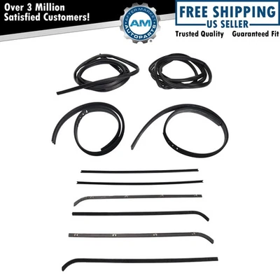 Weatherstrip Seal Kit Fits 1964-1966 Chevrolet C10 C20 C30 64-65 GMC 1500 2500 - Image 1 of 4