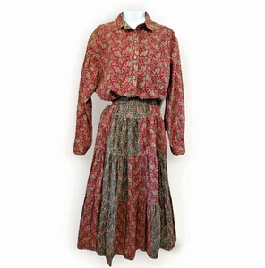 VTG Gotcha Covered 2PC Shirt, Top n Skirt Medium 42" Bust USA 30 to 38" Waist - Picture 1 of 20