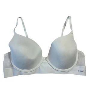 Reggiseno Nautica Intimates 38C Azzurro Copertura Completa Tutti i Giorni Comfort Salotto Sonno - Foto 1 di 7