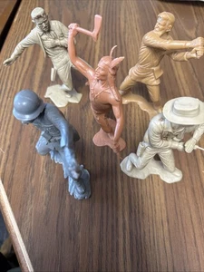 Vintage 5er Set Plastimarx Western Figuren 60er Jahre 6" Spielzeug ** - Bild 1 von 12