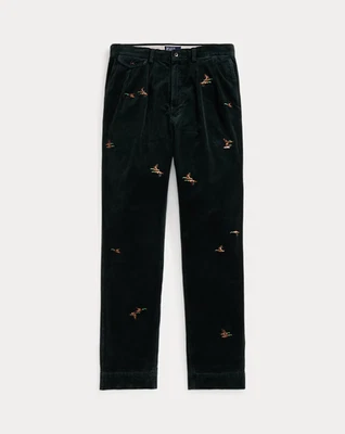 NUEVO Polo Ralph Lauren Whitman Pantalones Pana Pato Verde Bordado Deportista Foto 1 de 4