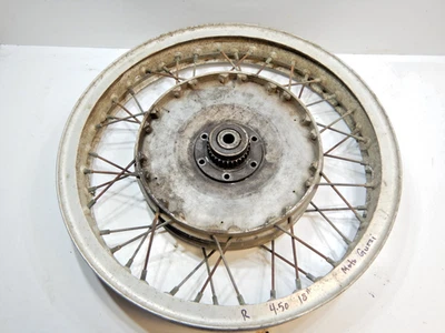 1969 1970 年 Moto Guzzi V750 Ambassador 750 V7 后轮轮辋轮毂 18 — 第 1/4 张图片