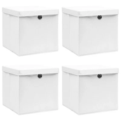 Boxen Aufbewahrungsboxen Aufbewahrungs Ordnungsboxen Box Regal 4/10 Stk. Stoff ﻿ - Bild 1 von 4
