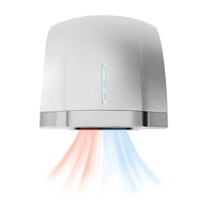 Secador de manos eléctrico automático 1800 W uso comercial y doméstico plateado 70-75 dB - Imagen 1 de 17