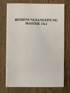 Manual Master 3A-1 - German - Picture 1 of 3
