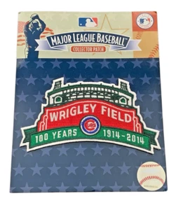 NEW MLB Wrigley Field 100 Years Chicago Cubs Jacket Embroidered Emblem Patch - Picture 1 of 9
