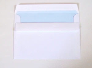 1000 C6 114 x 162mm Blanco Sellado Cartera Sobres Negocios - Imagen 1 de 1