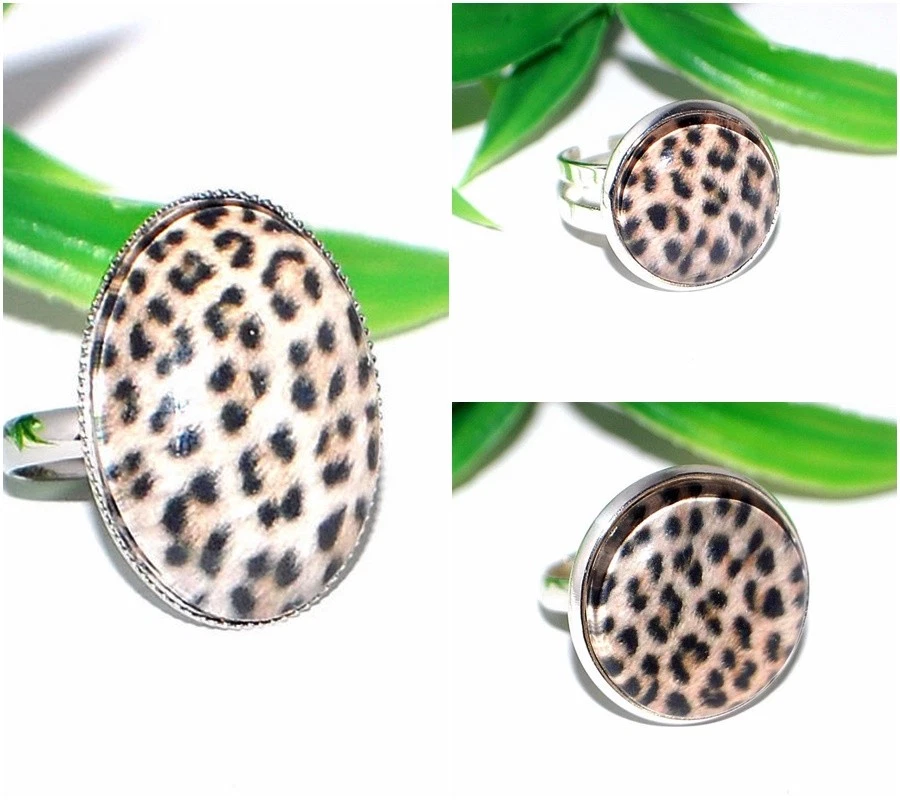 LEOPARD Ring +++ AUSWAHL +++ Fingerring verstellbar Leo Muster ANIMAL PRINT - Bild 1 von 1