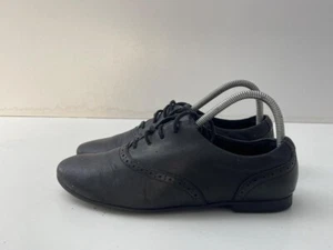 Clarks Boys Youth Black Leather Lace up School Shoes UK Size 6E EUR 39.5 B136 - Picture 1 of 7