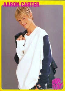 Aaron Carter - 11"" x 8"" Teen Magazine Pinup Mini-Poster - Jahr 2002 RIP - Bild 1 von 1