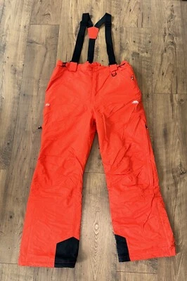 Trespass TP50 Orange Ski Pants Salopettes Trousers 5000mm Size Large - Image 1 of 3