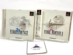 PS1 Final Fantasy 1 2(w/Spine) Square Sony PlayStation 1 Japan Import NTSC-J - Picture 1 of 12
