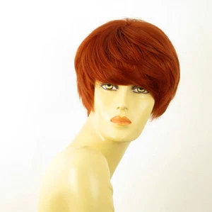 wig for women 100% natural hair copper intense ref WENDY 130 PERUK - Picture 1 of 8