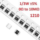 1210 SMD/SMT Resistor 1/3W Chip Resistance ±5%- Range of ( 0Ω to 10MΩ )