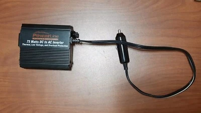 Power Line 75W Peak 60W Continuous DC to AC Inverter Cig Lighter Power Plug - Image 1 of 4
