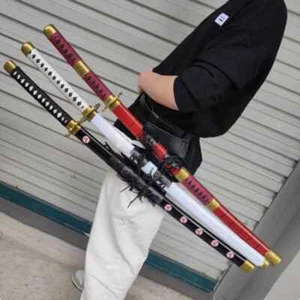 72cm One Piece Roronoa Zoro Cosplay Pu Foam Swords Replica Props Samurai Gift UK - Picture 1 of 30