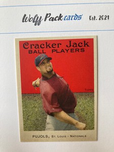 2004 Topps ALBERT PUJOLS Cracker Jack Sticker Parallel no. 3 variarion