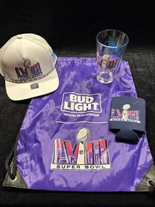 Super Bowl LVIII 58 Casino Swag Bag Backpack Tumbler Cap Koozie - Picture 1 of 7
