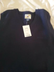 Cutter & Buck Mens Pullover Vest Jacket XL Navy Blue V-Neck - Picture 1 of 3
