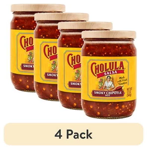 (4 pack) Cholula Smoky Chipotle - Hot Salsa, 12 oz Jar - Picture 1 of 9