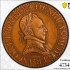 Frankreich, Henri III, Franc 1577 Piedfort, offizielle Restrike 1968, PCGS SP64, #220