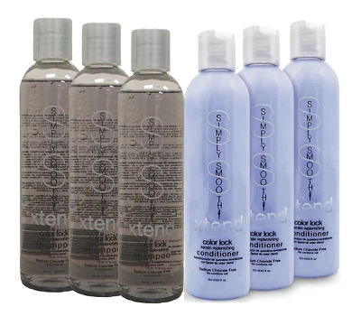 Simply Smooth Color Lock Replenishing Shampoo & Conditioner 8.5 Oz Pack of 6 - Image 1 of 4