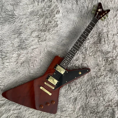 Factory Vintage Natural Futura Electric Guitar Solid H-H Pickups Gold Hardware - Image 1 of 4