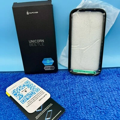 SUPCASE Unicorn Beetle Black Edge with Screen Protector Clear Case for iPhone 13 - Image 1 of 4