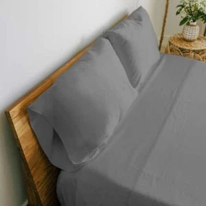 JENNIFER ADAM'S ETERNAL COLLECTION 4 PIECE QUEEN  SHEET SET COLOR GRAY NEW - Picture 1 of 3