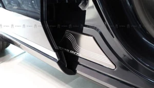 Aluminum Carbon Door Frame Garnish Cover Trim Molding for 2021~2024 Genesis GV70 - Picture 1 of 8