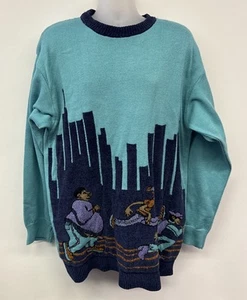 VINTAGE FUBU PLATINUM FAT ALBERT SWEATER 3XL Junkyard Gang Rare - Picture 1 of 7