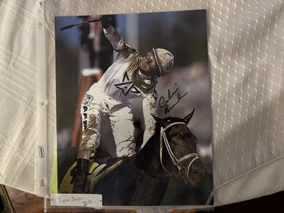 Ganador del Derby de Kentucky 2010 Super Saver firmado por Calvin Borel Foto 1 de 3