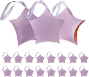 16 Stück Sternförmige Süßigkeiten Schachteln mit Bändern, Rosa, 4,5 x 1,5 x 2,8 Zoll / 11,5 - Bild 1 von 7