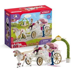 schleich 42641 HORSE CLUB Wedding Carriage Playset for ages 5+, Ocean Tides - Picture 1 of 10