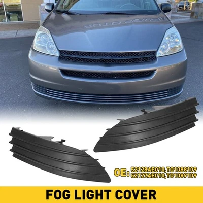 For Toyota Sienna 2004-2005 Front Left & Right Bumper Cover Trim For Fog Light - Image 1 of 4