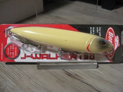 Señuelo de pesca Berkley 4,75" J-Walker 120 Top agua sonajeros 2/3 OZ - color hueso Foto 1 de 4